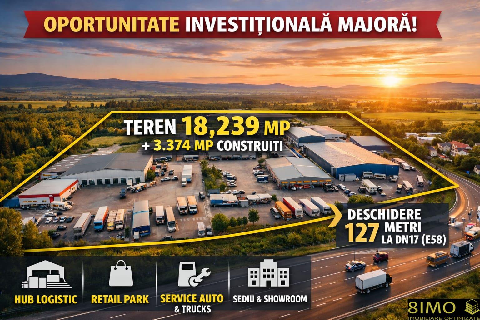 Proprietate multifunctionala cu potential investitional major, 1.82 ha